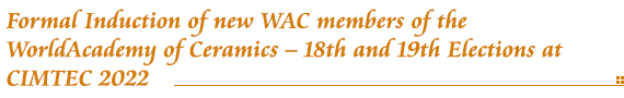 Formal Induction of new WAC Members (18th - 19th Election)