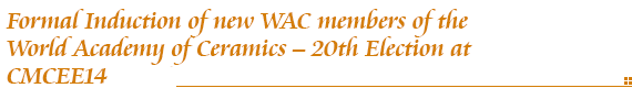 Formal Induction of new WAC Members (20th Election)