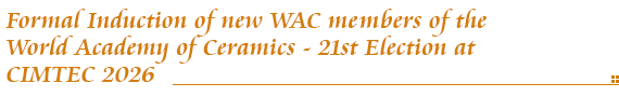 Formal Induction of new WAC Members (21st Election)